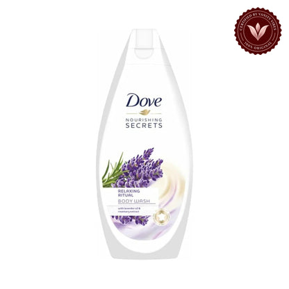 Dove Nourishing Secrets Relaxing Ritual Body Wash with Lavender Oil & Rosemary Extracts 200ml — alternate view, white background