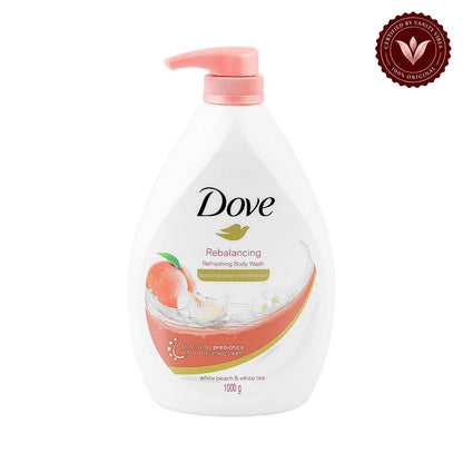 Dove Rebalancing Refreshing Body Wash 1000g — front view, white background