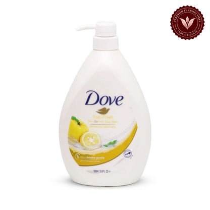 Dove Yuzu Fresh Refreshing Body Wash 1000g — front view, white background