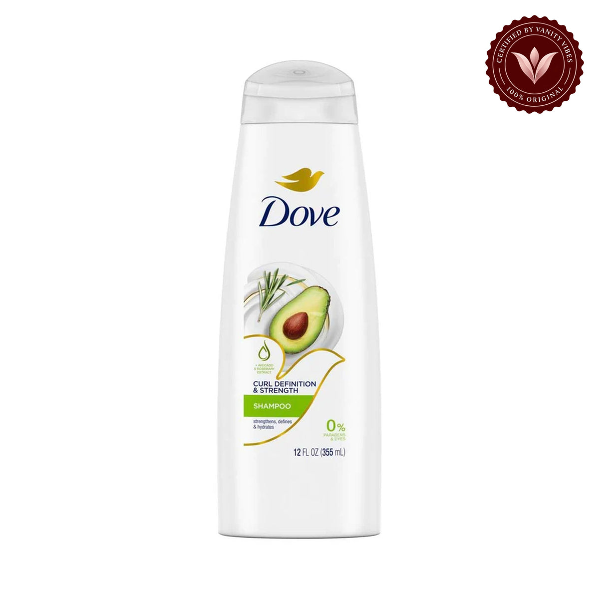 Dove Curl Definition & Strength Conditioner 355ml — front view, white background