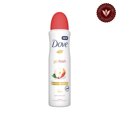 Dove Go Fresh Apple & White Tea Spray Deodorant 250ml — alternate view, white background