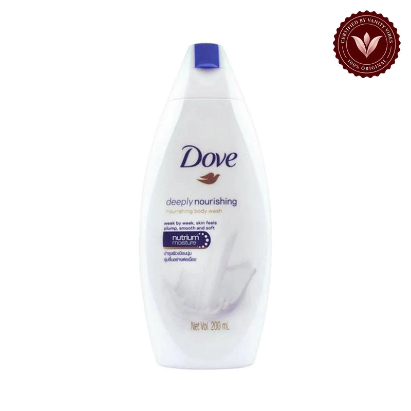 Dove Deeply Nourishing Smooth & Soft Body Wash 200ml — front view, white background