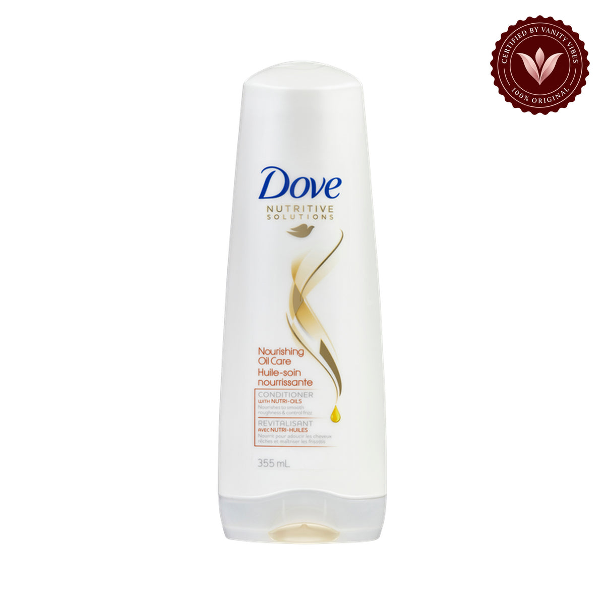 Dove Nourishing Oil Care Conditioner — front view, white background