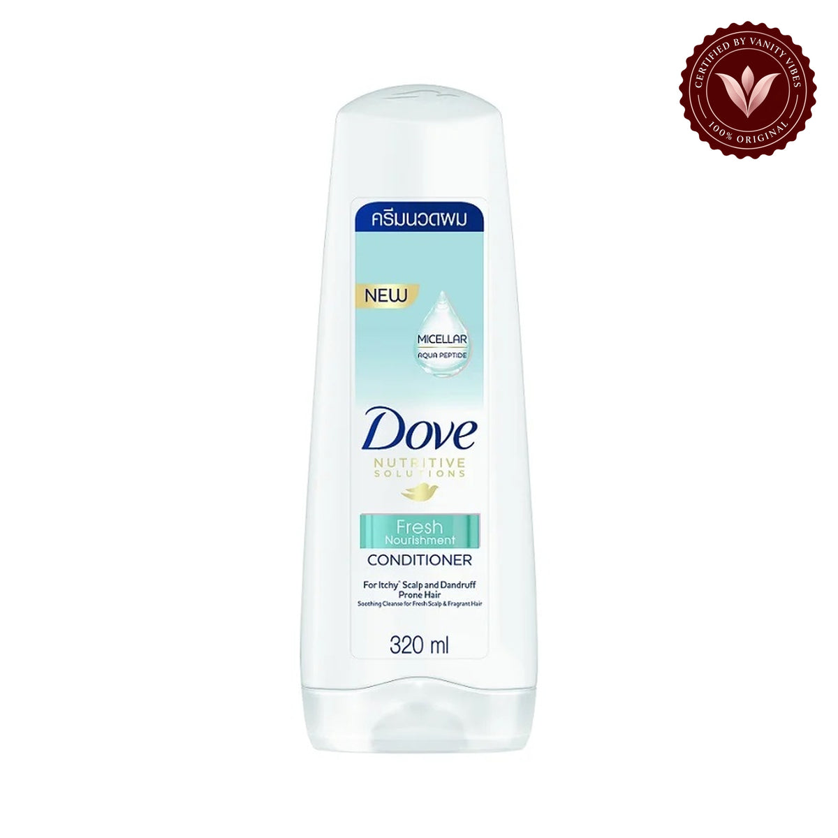 Dove Nutritive Solutions 48hr Freshness Fresh Nourishment Conditioner 320ml — alternate view, white background