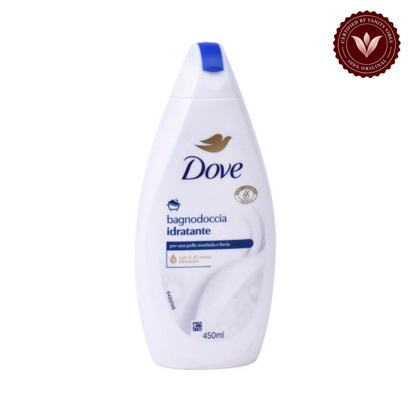 Dove Reiquilibrante Moisturizing Shower Gel 450ml - Gentle Hydrating Body Wash for Smooth & Soft Skin — front view, white background
