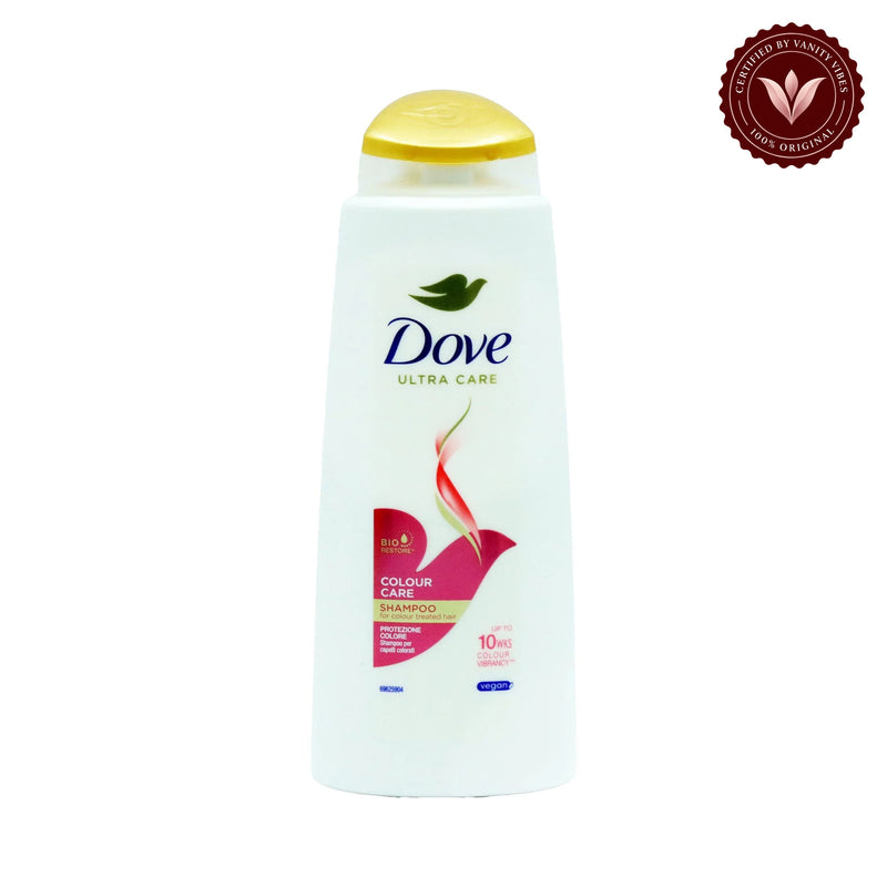 Dove Ultra Care Color Care Shampoo 400ml - Protects Hair Color & Nourishes for Long-Lasting Shine — front view, white background