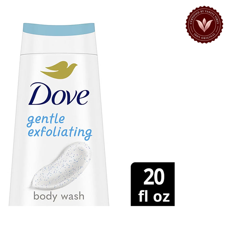 Dove Gentle Exfoliating Body Wash 20 Fl Oz 591ml — front view, white background