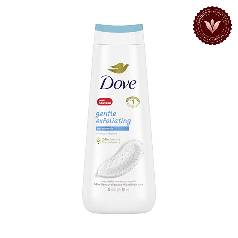 Dove Gentle Exfoliating Body Wash 20 Fl Oz 591ml — alternate view, white background