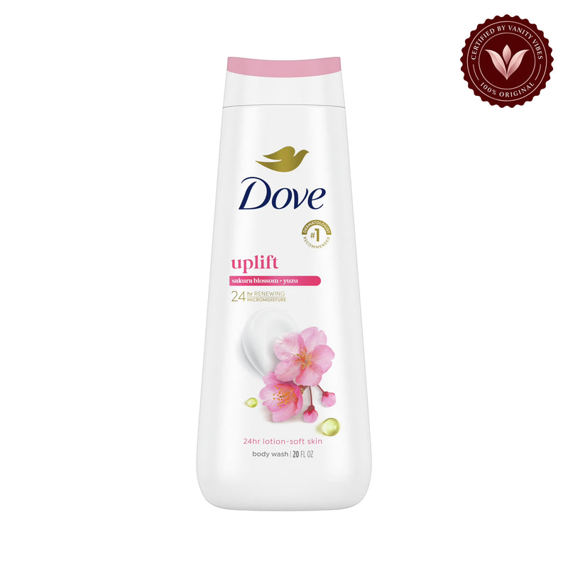 Dove Sakura Blossom + Yuzu Body Wash 20 Fl Oz -591ml — alternate view, white background