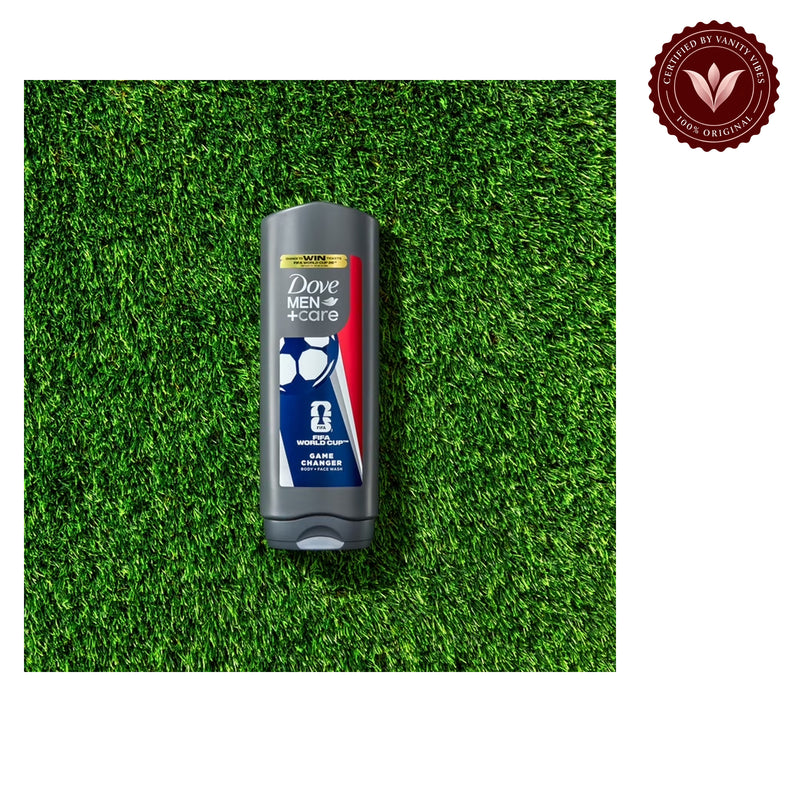 Dove Men+Care Limited Edition FIFA Body Wash for Men Game Changer For Hydrated & Repaired Skin, 13 fl oz 400 ml — alternate view, white background