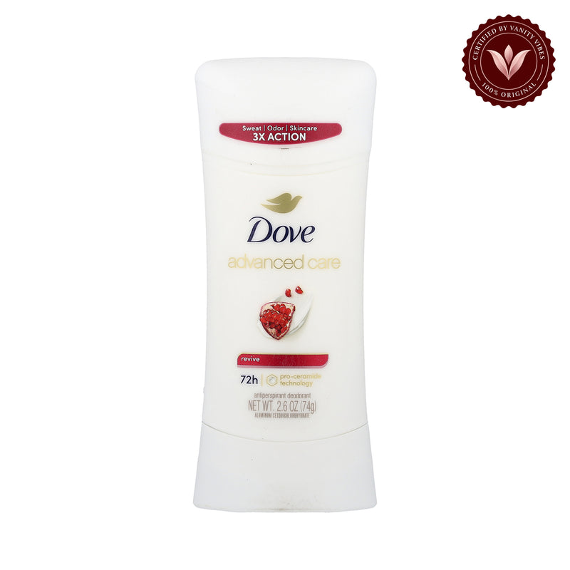 Dove Advanced Care Revive Antiperspirant stick Deodorant 2.6Oz-(74g) — front view, white background