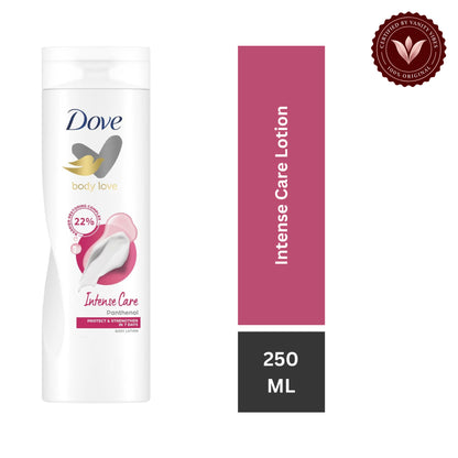 Dove Body Love Intense Care Panthenol Body Lotion-250 ml — alternate view, white background