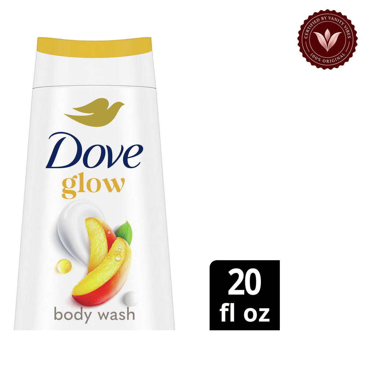 Dove Glowing Body Wash With Mango Butter 20 fl oz-591ml — alternate view, white background
