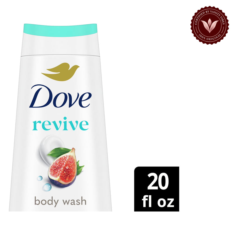 Dove Revive Body Wash With Blue Fig and Orange Blossom 20 fl oz-591ml — front view, white background