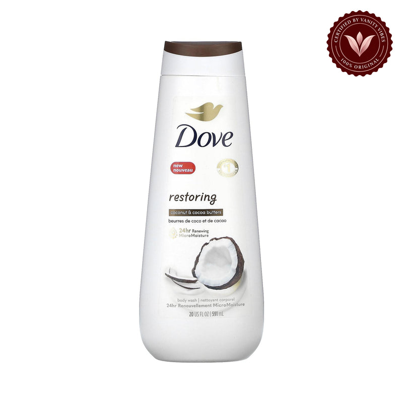 Dove - Restoring Coconut & Cocoa Butter Body Wash 20 fl oz -591ml — front product image