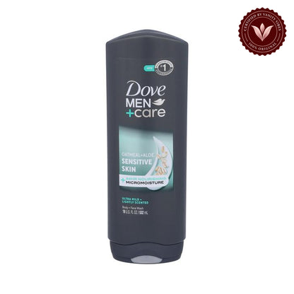 Dove - Men + Care Body & Face Wash Usa Sensitive Skin Oatmeal & Aloe 13.5Oz/400ml — front product image