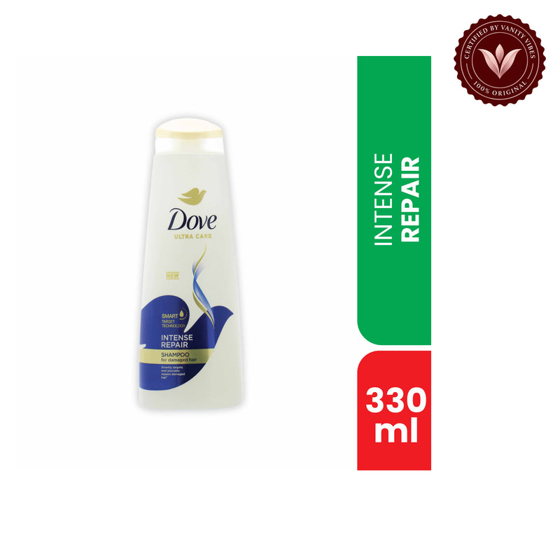 Dove Ultra Care Intense Repair Shampoo-330ml — front view, white background