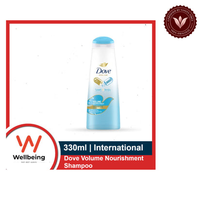 Dove Volume Nourishment Shampoo-330ml — front view, white background