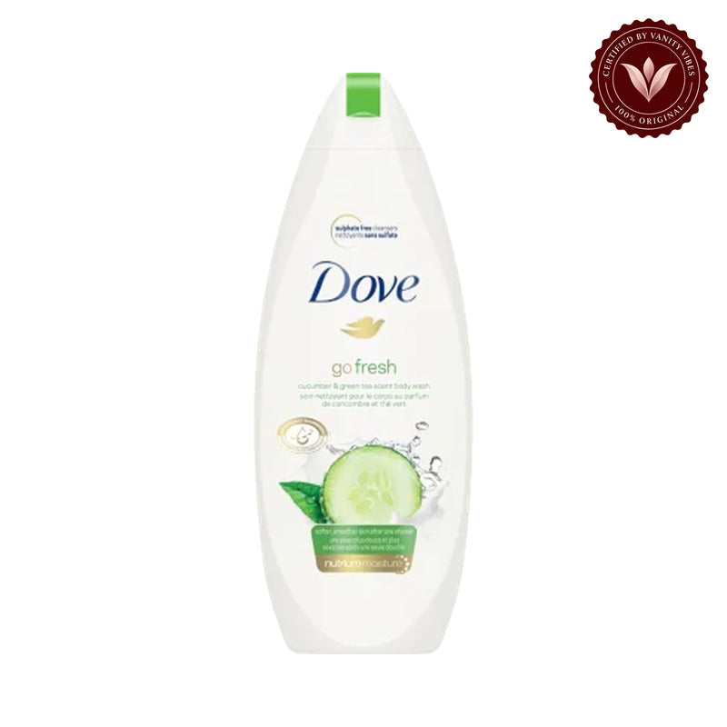 Dove Go Fresh Refreshing Cucumber & Green Tea Scent Body Wash 500-ml — alternate view, white background