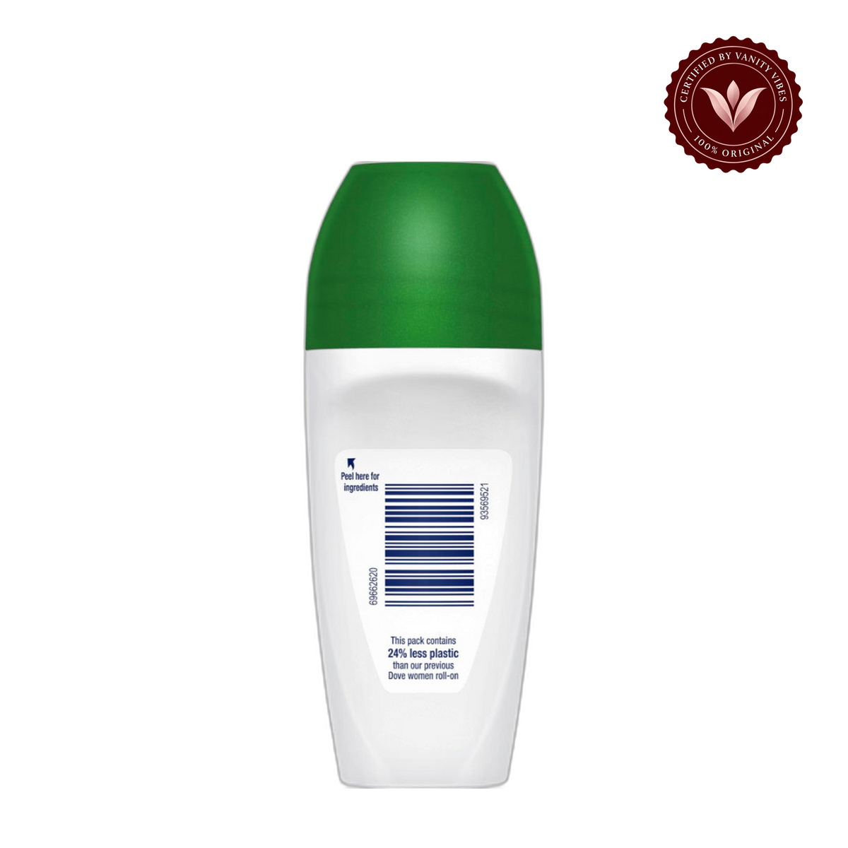 Dove Advanced Care Anti Perspirant Cucumber & Green Tea Roll On 50ml — alternate view, transparent background