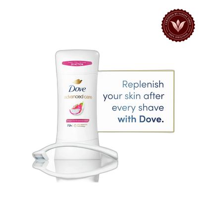 Dove Advanced Care Dragon Fruit & Coconut Cream Antiperspirant Stick Deodorants 2.6Oz-(74g) — alternate view, transparent background