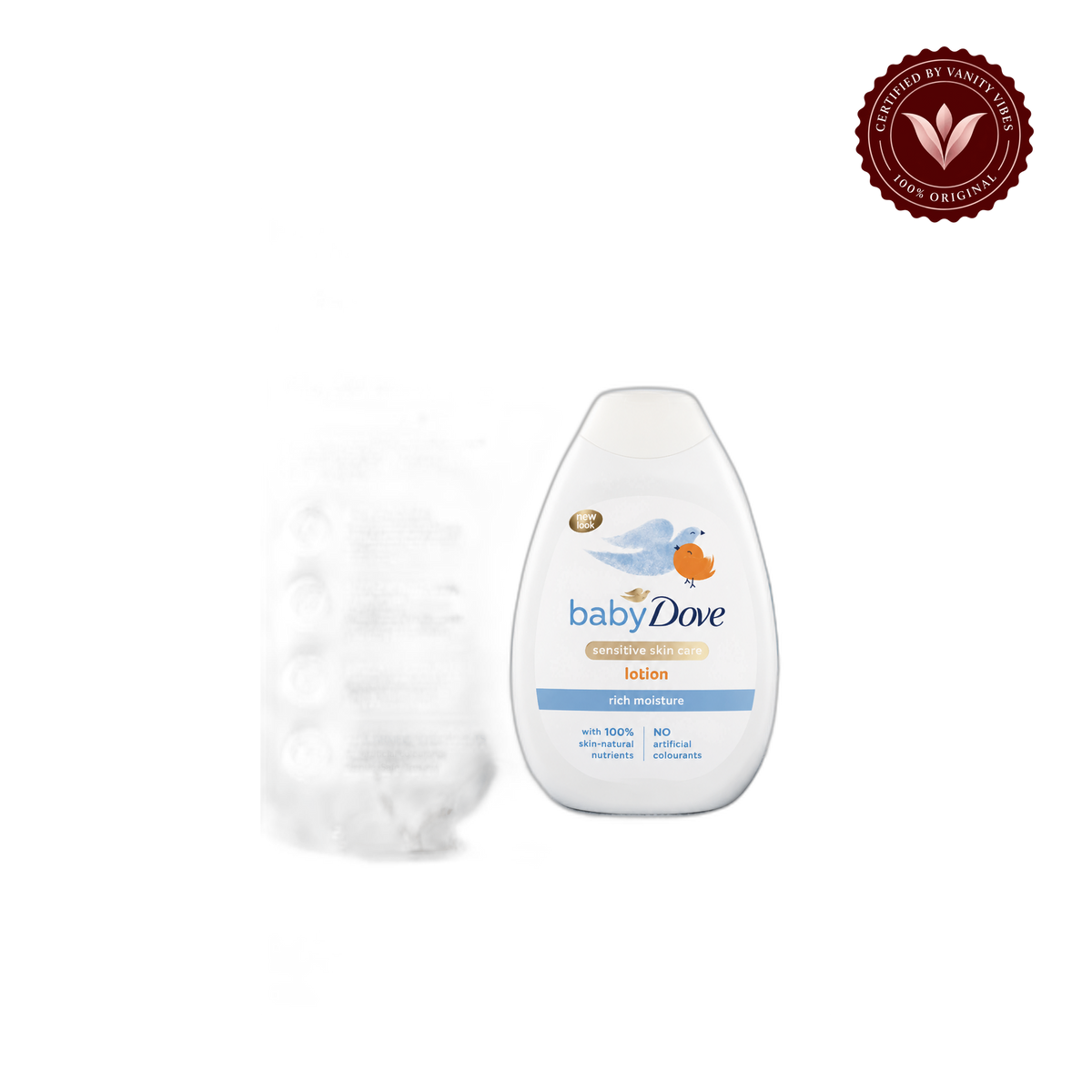 Dove Baby Dove Rich Moisture Body Lotion 400ml — alternate view, transparent background