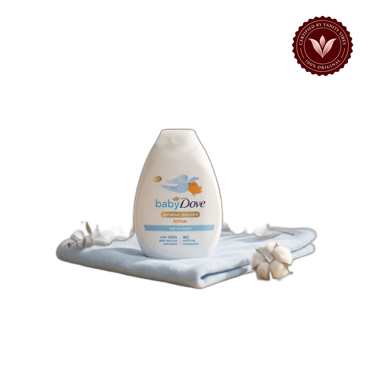 Dove Baby Dove Rich Moisture Body Lotion 400ml — front view, transparent background