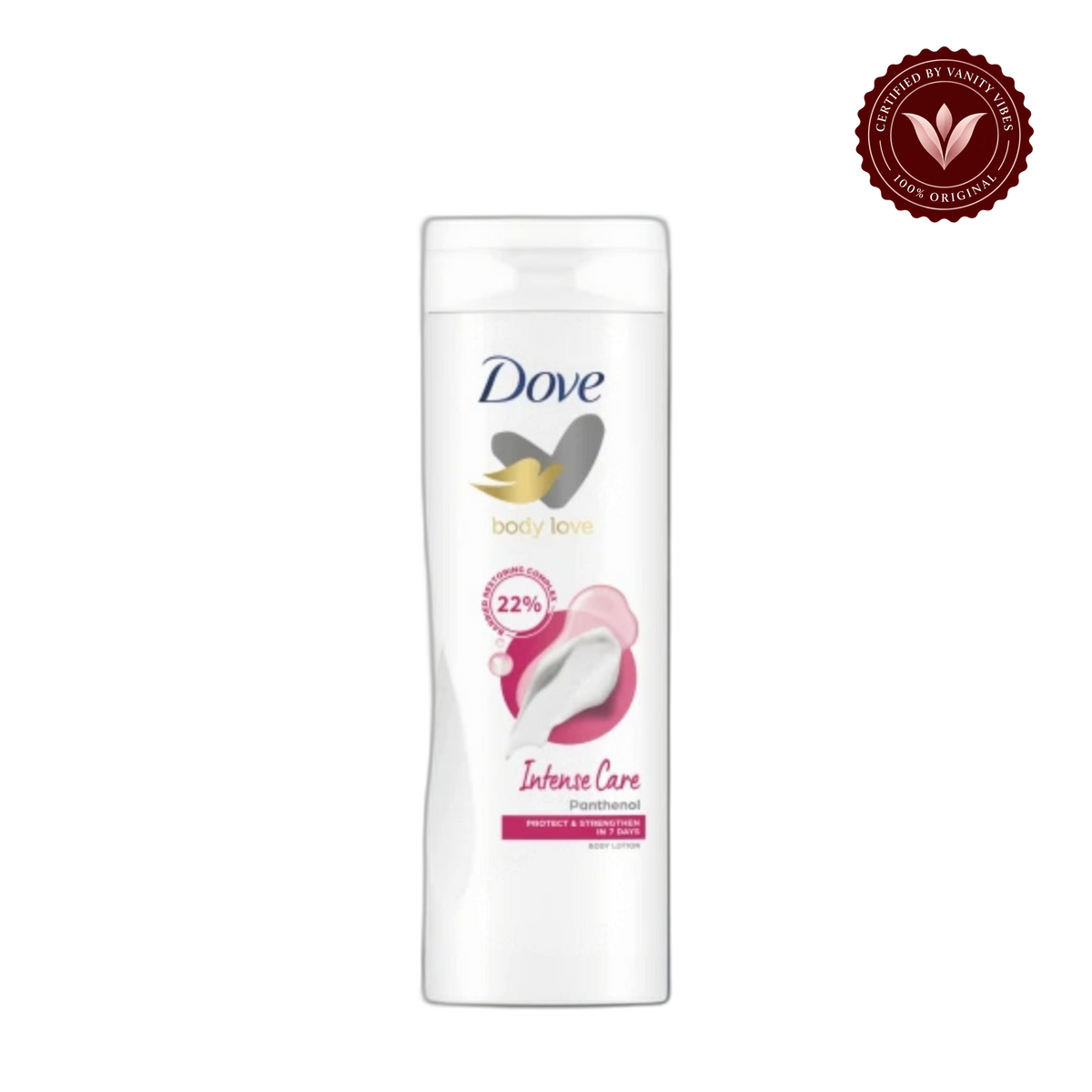 Dove Body Love Intense Care Panthenol Body Lotion-250 ml — alternate view, transparent background