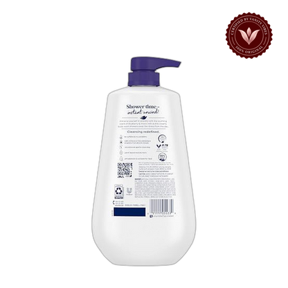 Dove Body Wash Unwind with MicroMoisture, Blueberry & Moon Milk, 30.6 oz 904 ml — front view, transparent background
