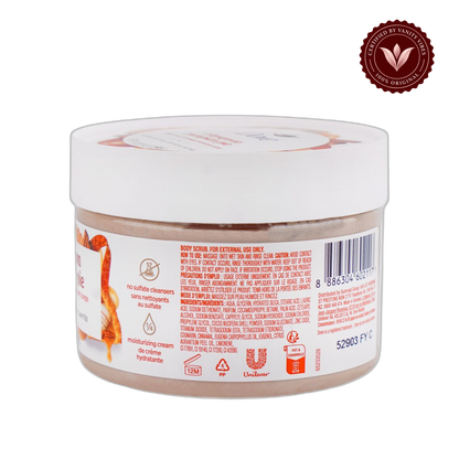 Dove Cinnamon Pumpkin Pie Body Scrub Limited Edition 298g - Deep Exfoliating Body Scrub for Smooth Soft Skin, Dead Skin Removal, Nourishing Moisture Care & Warm Seasonal Fragrance — alternate view, transparent background