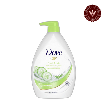 Dove Fresh Touch Refreshing Body Wash 1000g — front view, transparent background