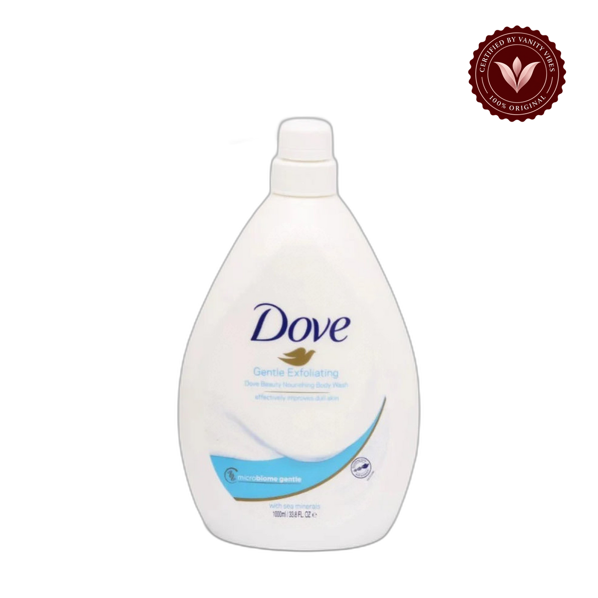 Dove Gentle Exfoliating Nourishing Refreshing Body Wash 1000g — alternate view, transparent background