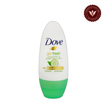 Dove Go Fresh Cucumber & Green Tea 48-Hour Anti-Perspirant Deodorant Roll On- for Women-40ml — alternate view, transparent background