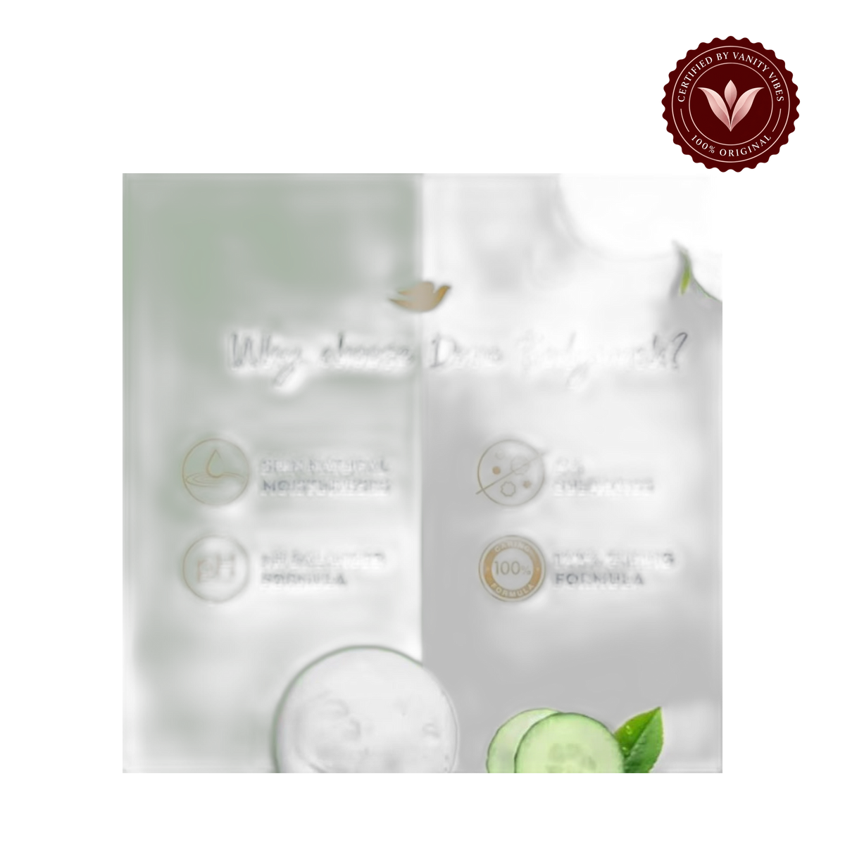 Dove Go Fresh Touch Body Wash Cucumber & Green Tea 550ml — alternate view, transparent background