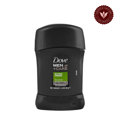 Dove Men+Care Extra Fresh Non-Irritant 48H Anti-Perspirant Deodorant Stick 40g — alternate view, transparent background
