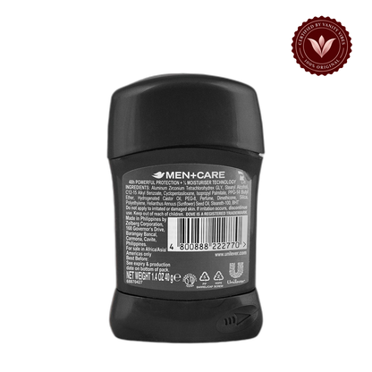 Dove Men+Care Extra Fresh Non-Irritant 48H Anti-Perspirant Deodorant Stick 40g — front view, transparent background