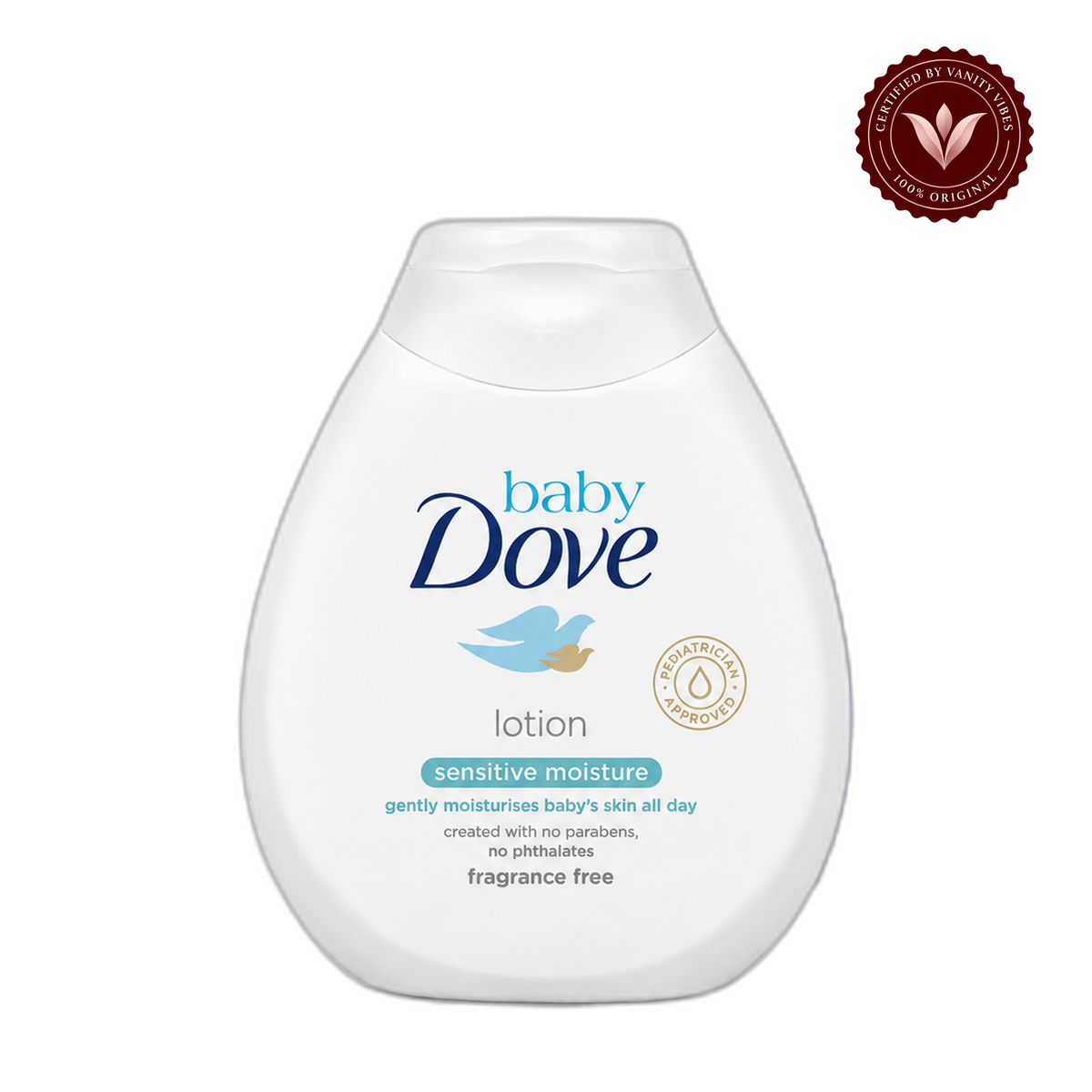 Dove Nourishing Baby Dove Lotion Sensitive Moisture 200-ml — front view, transparent background