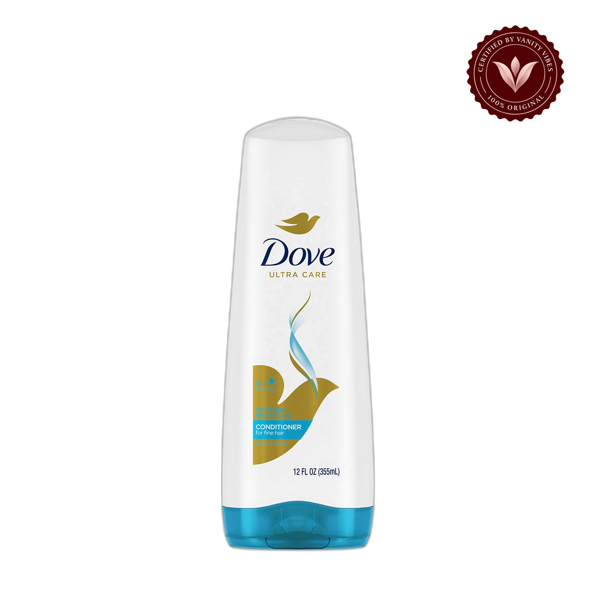 Dove Oxygen Moisture Conditioner 355ml Hair Care Product — alternate view, transparent background