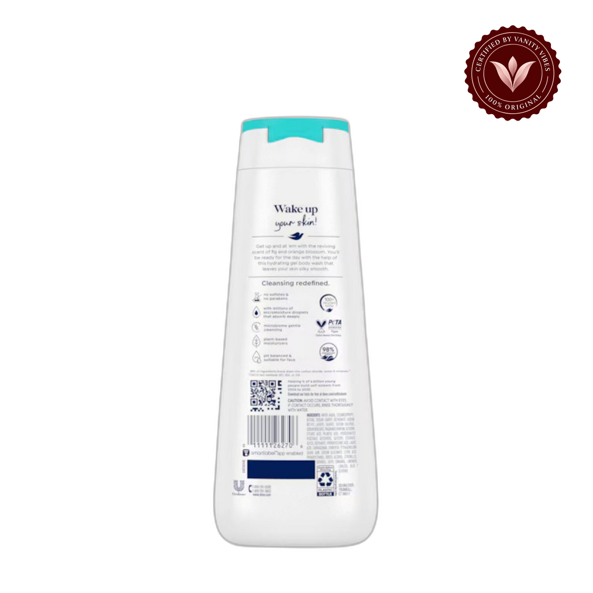 Dove Revive Body Wash With Blue Fig and Orange Blossom 20 fl oz-591ml — alternate view, transparent background