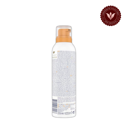 Dove shower mousse with Argan oil 24 hours softness-200ml — front view, transparent background