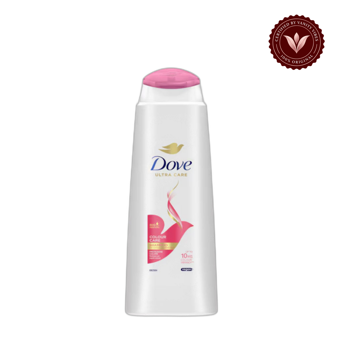 Dove Ultra Care Color Care Shampoo 400ml - Protects Hair Color & Nourishes for Long-Lasting Shine — front view, transparent background