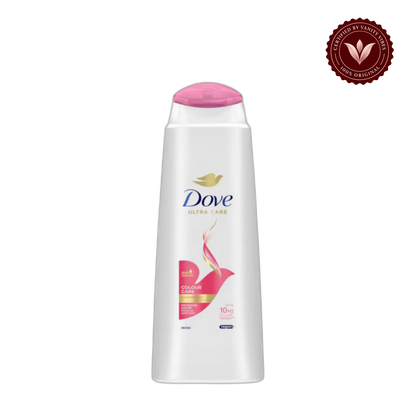 Dove Ultra Care Color Care Shampoo 400ml - Protects Hair Color & Nourishes for Long-Lasting Shine — front view, transparent background