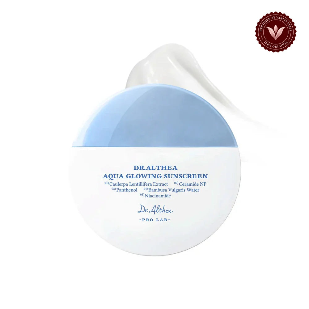 Dr. Althea Aqua Glowing Sunscreen SPF50+ PA++++ 45ml product front image on white