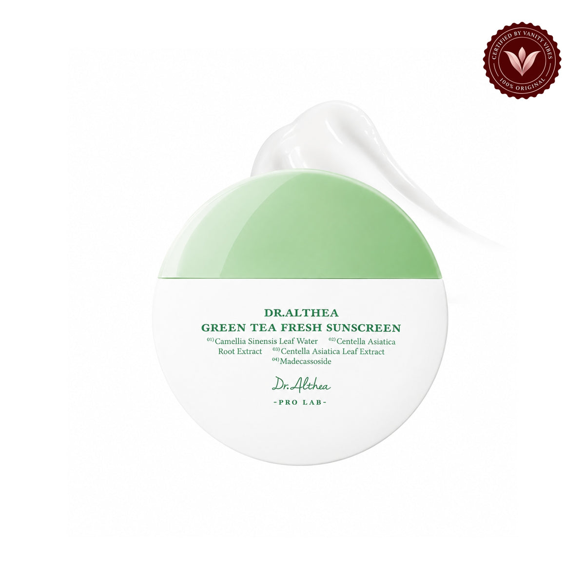Dr. Althea Green Tea Fresh Sunscreen SPF50+ PA++++ 45ml product front image on white