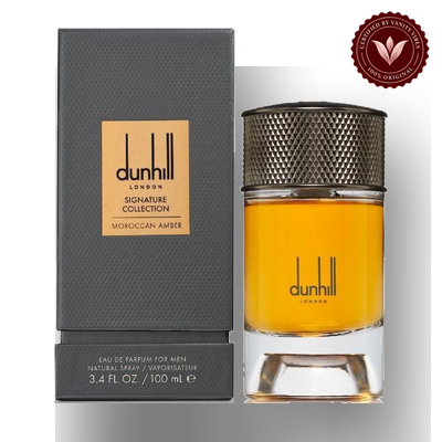 Dunhill Signature Moroccan Amber 100ml Eau de Parfum with box, Vanity Vibes badge