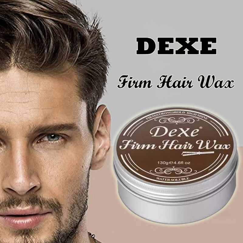 DEXE Firm Hair Wax Strong Hold 130 g Long-Lasting Hold & Defined Hairstyle (Brown)