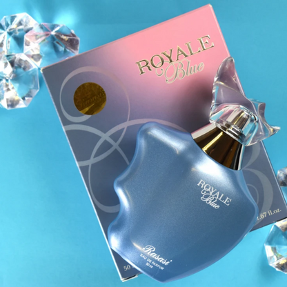 Rasasi Royale Blue Eau de Parfum 50ml - Long Lasting Original Elegant Feminine Fragrance for Women