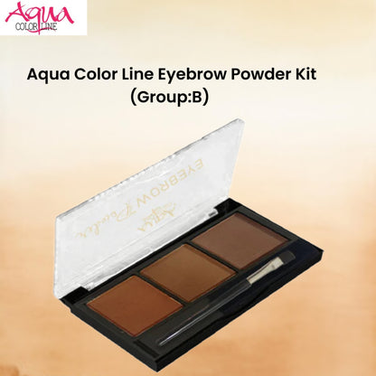 Aqua Color Line Eyebrow Powder Kit (Group:B)
