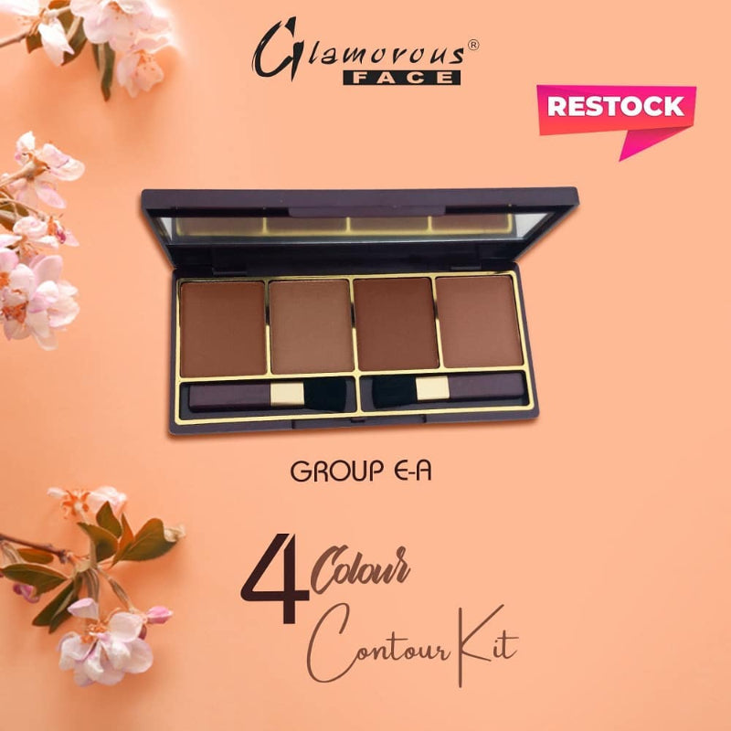 Glamorous Face 4 Color Contour & Bronzer Pallete (GROUP E A)