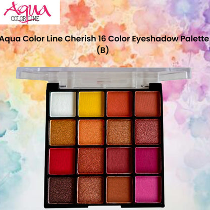 Aqua Color Line Cherish 16 Color Eyeshadow Palette (B)